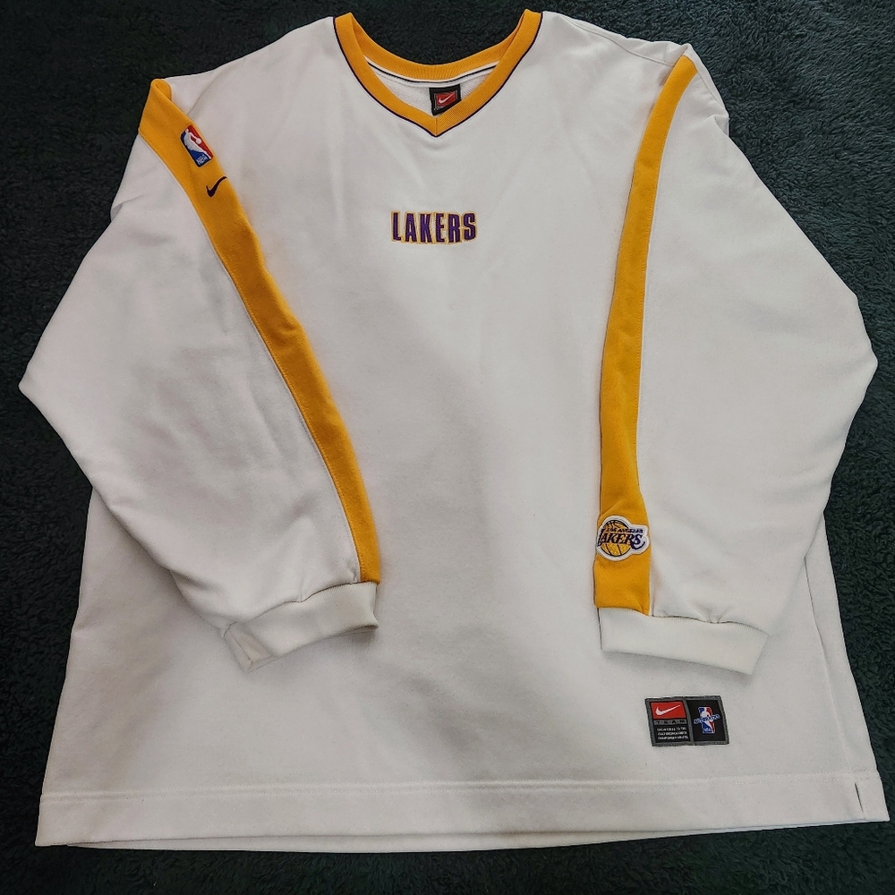 Vintage 1999- (NIKE) Los Angeles LA-Lakers Practice Shooting Jersey  • NBA - Lic